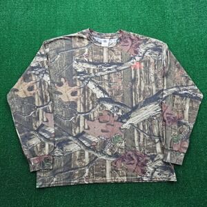 Mossy Oak Break Up Infinity Camo Tshirt Mens XL Long Sleeve Hunting Outdoors
